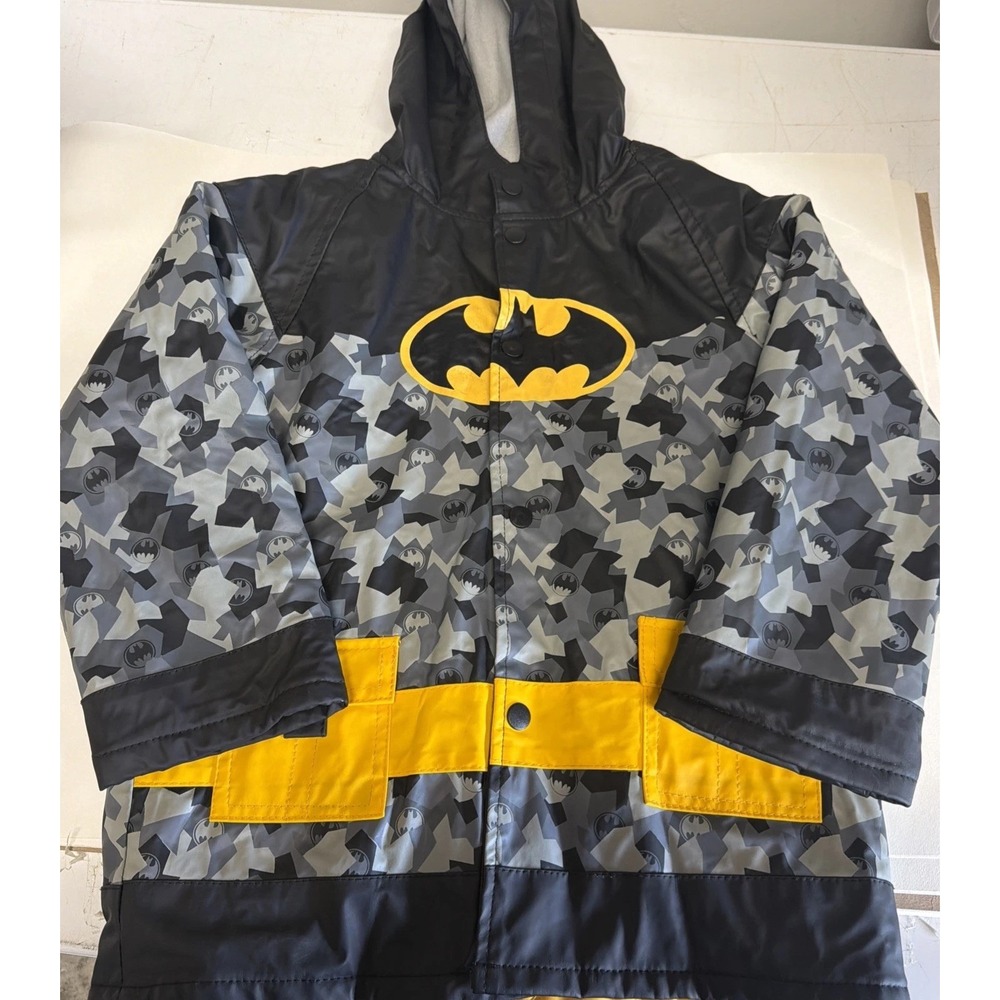 Western Chief Batman Rain Coat Jacket Youth Sz 5 Great Condition